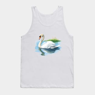 White Swan Tank Top